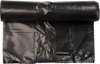 Sæk Med Snoreluk 100Ltr B700xl1010mm 55My Strong Sort,10 Rl X 10 Stk/Krt