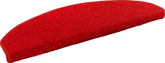 Selvlimende trappematter 15 pcs Rød 80 x 24,5 x 3,5 cm