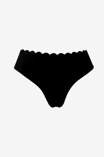 KAANDA Beach life   Bikinitruser Venus Mid Rise Bottom   Svart