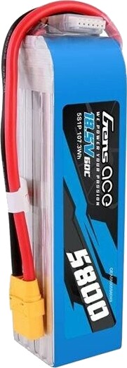 Gens Ace 5800mAh 60C 5S Lipo Batteri med XT90-plugg 18.5V Gens Ace 5800mAh 60C 5S Lipo Batteri med XT90-plugg 18.5V