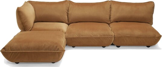Fatboy sumo corner sofa velvet recycled almond B 1612059