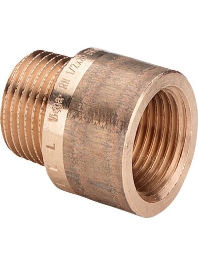 Viega 1" x 30 mm Silicium Bronze Forlengerkran for Hydraulikk