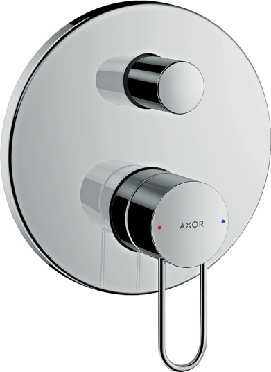 Axor Uno Dusjbatteri, med 2 utløp For innbygging, Krom Axor Uno Dusjbatteri, med 2 utløp For innbygging, Krom