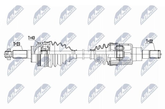 Nty Drivaksel NTY NPW SU 075