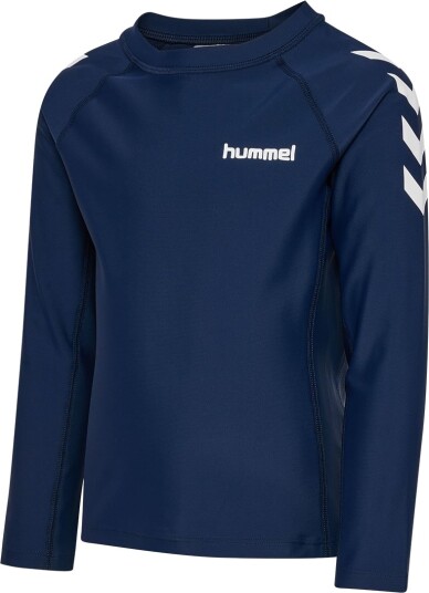 Hummel Hmljr Swim T Shirt L/S Blue 122 Hummel Hmljr Swim T Shirt L/S Blue 122