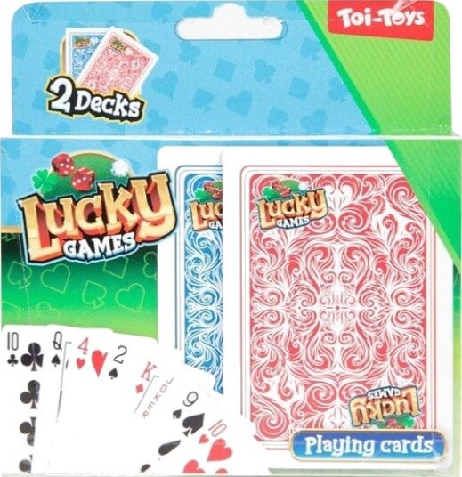 Toi-Toys Lucky Games Spillkort 2-pakning Toi-Toys Lucky Games Spillkort 2-pakning