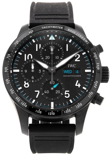 IWC Herreklokke IW388306 Pilots Sort/Gummi Ø41 mm