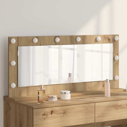 Sminkespeil med LED lys Artisan Eik 100x45x18 cm Sminkespeil med LED lys Artisan Eik 100x45x18 cm