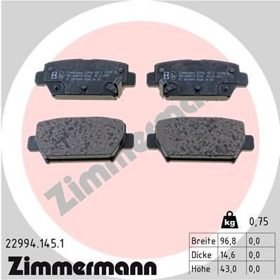 Bremseklosser ZIMMERMANN 22994.145.1