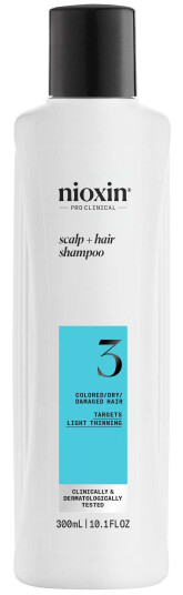 Nioxin System 3 Sjampo 300 ml for Farget og Tynt Hår Nioxin System 3 Sjampo 300 ml for Farget og Tynt Hår