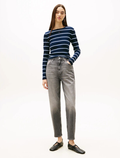 Tommy Jeans Mom Jean Uh Tpr Bi0177 Co - Grey - 29 x 32 Tommy Jeans Mom Jean Uh Tpr Bi0177 Co - Grey - 29 x 32