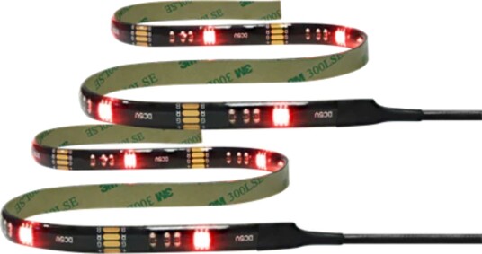 LED strip 2x50cm 4 modes 12 colors 16xRGB remote control