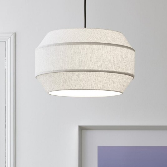 Pendellampe MARKET SET Cosiness dimmbar Hvit Stue Stoff / Tekstil Design 28 Hvit