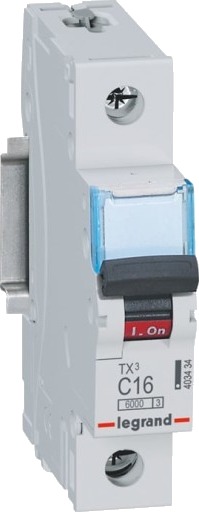 Legrand Automatsikring TX3 C 2A 1P, 1M, 6/6kA