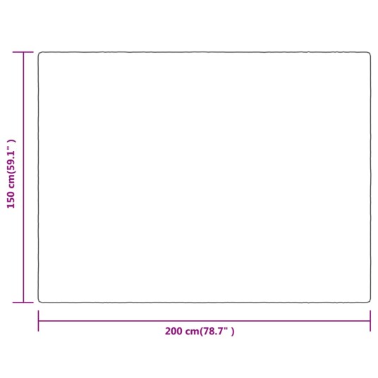 vidaXL Teppe ørkentåke 150x200 cm polyester