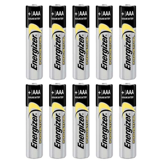 Energizer Industrial AAA Penlight 10pk 10stk AAA batterier L92 Energizer Industrial AAA Penlight 10pk 10stk AAA batterier L92