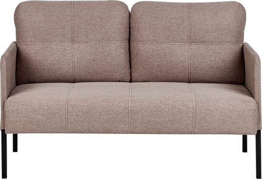 2 sitssoffa Beliani Lahti Beige svart Brown\|\|Black