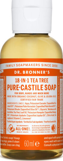 Dr. Bronner's 18-i-1 flytende såpe Tetre 60ml