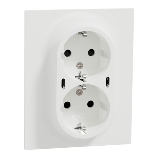 ELKO One Dobbelstikk 2xUSB-C PD RH