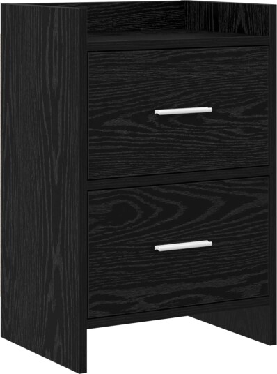 Nattbord Svart eik 40 x 30 x 60 cm Konstruert tre