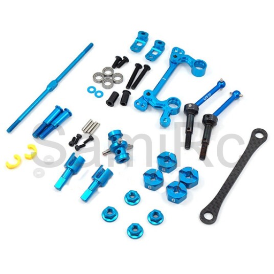 Yeah Racing TAMC S02BU Drivetrain And Steering Upgrade Kit For T