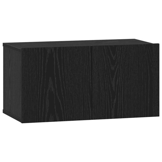 TV benksett 8 pcs Svart eik 181 x 30 x 120 cm Konstruert tre TV benksett 8 pcs Svart eik 181 x 30 x 120 cm Konstruert tre