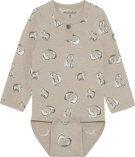 Minymo Body Ls Aop Grey 86 Minymo Body Ls Aop Grey 86