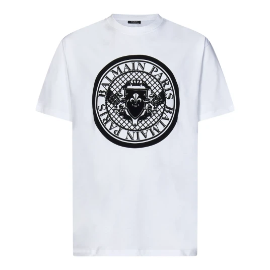 Balmain Herre Topper Hvit L Balmain Herre Topper Hvit L