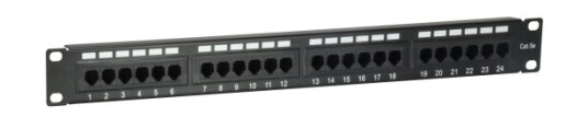 Utstyr 235325 Cat5e Sort Reolmontering 1U Ce 482,6 Mm