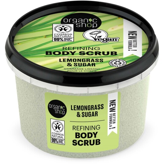 Organic Shop Body Scrub Lemongrass & Sugar 250 ml Organic Shop Body Scrub Lemongrass & Sugar 250 ml
