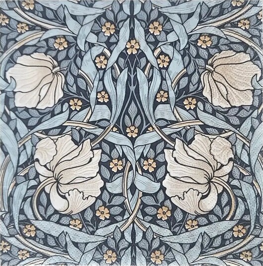 William Morris By havi William Morris Napkin Pimpernel Blue   Blue   33X33CM