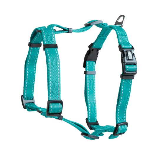 Selected By Zoo Rufus H Justerbar Hundesele S/M 20mm x 70cm Turkis