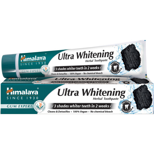 Himalaya Tannkrem Ultra Whitening Tannkrem Herbal Charcoal 75 ml Himalaya Tannkrem Ultra Whitening Tannkrem Herbal Charcoal 75 ml