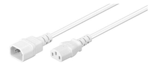 Pro Power cable C14 - C13 - White - 2m Pro Power cable C14 - C13 - White - 2m