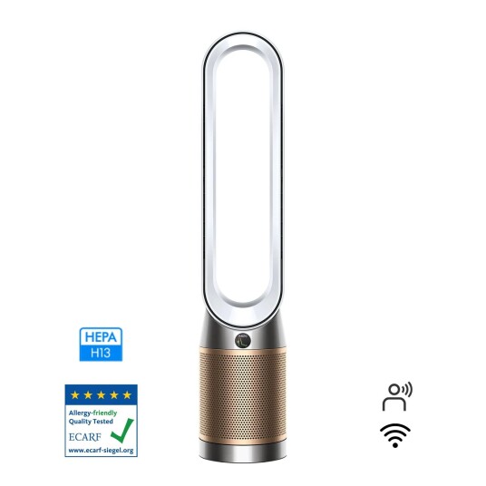 Dyson Purifier Cool Formaldehyde - Kjølevifte uten blad / purifikator - frittstående - hvit/gull Dyson Purifier Cool Formaldehyde - Kjølevifte uten blad / purifikator - frittstående - hvit/gull