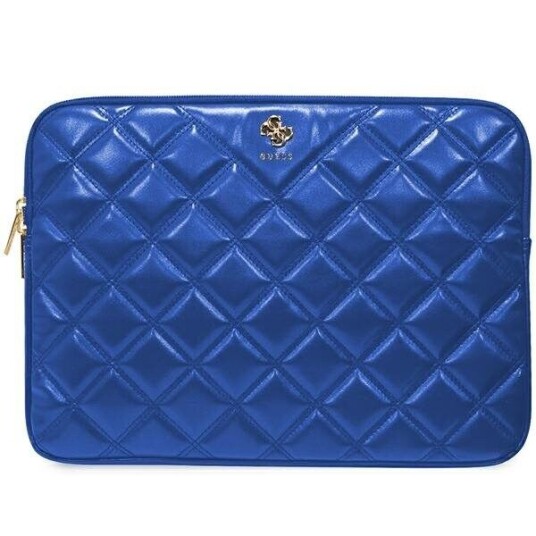 Guess Sleeve Gucs14zpsqssgb 14" Blue/Blue Quilted 4G Guess Sleeve Gucs14zpsqssgb 14" Blue/Blue Quilted 4G
