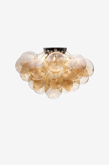 By Rydéns   Taklampe Gross 70 cm Amber   Krom