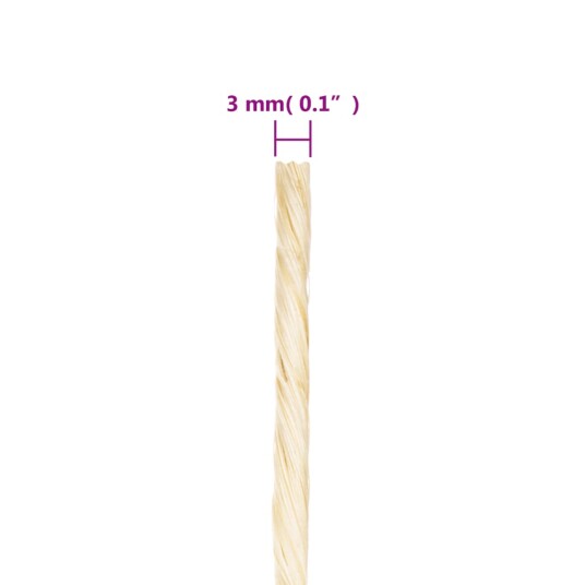  Tau 100% sisal 3 mm 2000 m