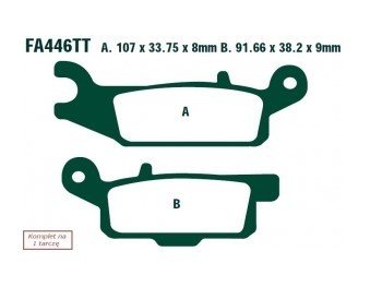 Bremseklosser EBC Brakes FA446TT