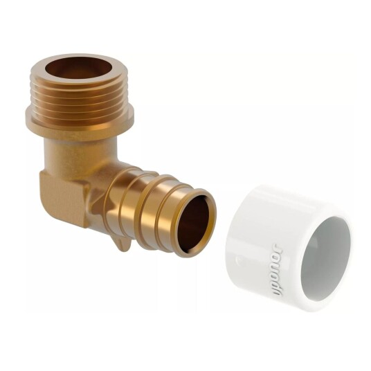 Uponor Q&E DR Albue Utvendig med Ringer 22mm-3/4"