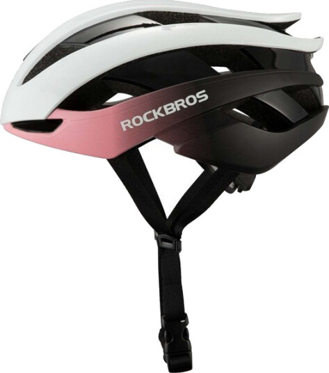 Rockbros 10110004008 Sykkelhjelm, justerbar - Str. M, 55-58 cm - Bl??/lyserosa