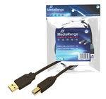 MediaRange USB Kabel A -> B St/St 3.00m sw Blister MediaRange USB Kabel A -> B St/St 3.00m sw Blister