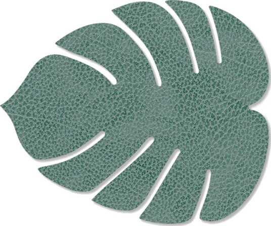 LIND DNA Monstera Leaf Hippo glassunderlag Pastellgrønn
