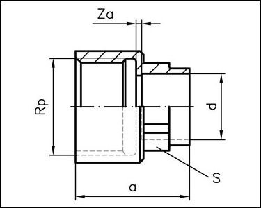 Sanha Muffe I Bronse 4270G Gw 42 Mm X 5/4" 1427042114 Sanha Muffe I Bronse 4270G Gw 42 Mm X 5/4" 1427042114