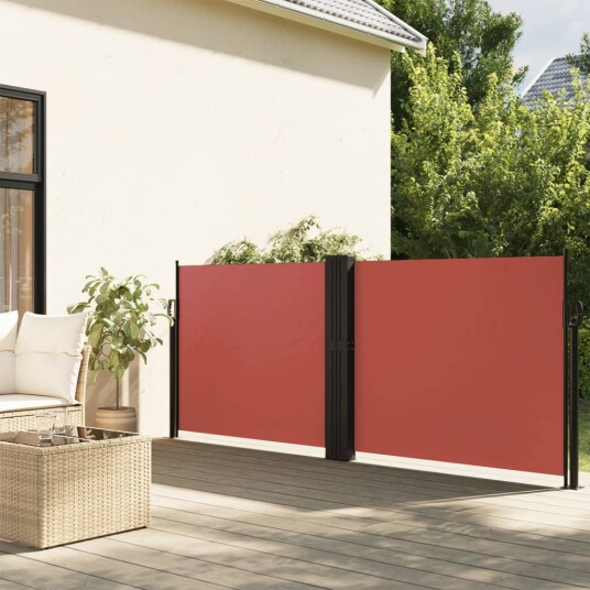 Uttrekkbar sidemarkise 100x600 cm terrakotta 4004588 Uttrekkbar sidemarkise 100x600 cm terrakotta 4004588