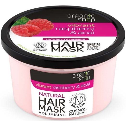 Organic Shop Volumising Hair Mask Raspberry & Acai 250 ml Organic Shop Volumising Hair Mask Raspberry & Acai 250 ml