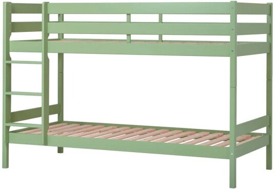 Hoppekids ECO Comfort køyeseng inkl. Lamellbunn 90x200 cm, Pale Green Unoliving