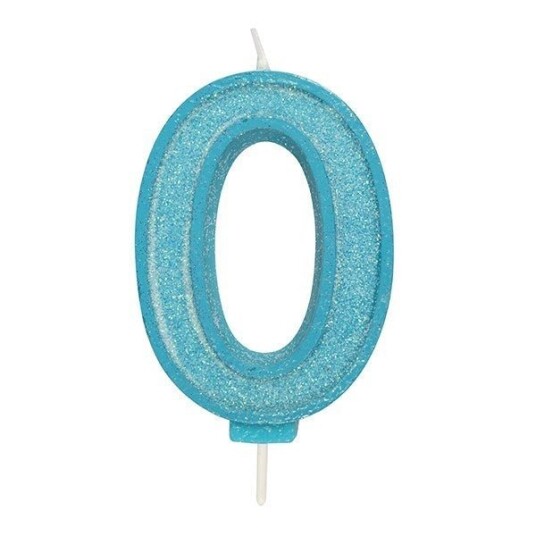 Kakelys Tall Blå Glitter Pk/1