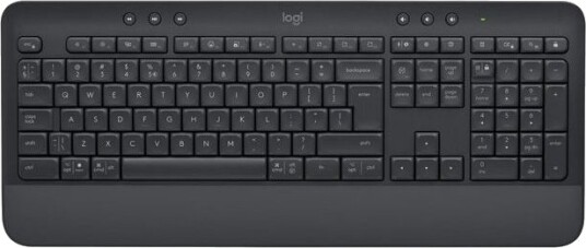 Logitech K650 Trådløs Tastatur med Ergonomisk Håndleddstøtte - Grafitt