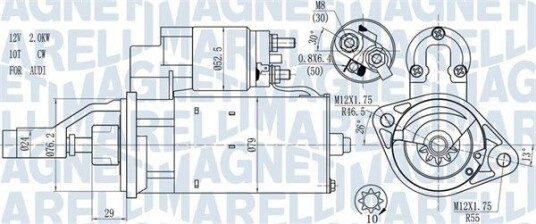 Starter MAGNETI MARELLI 063721114010